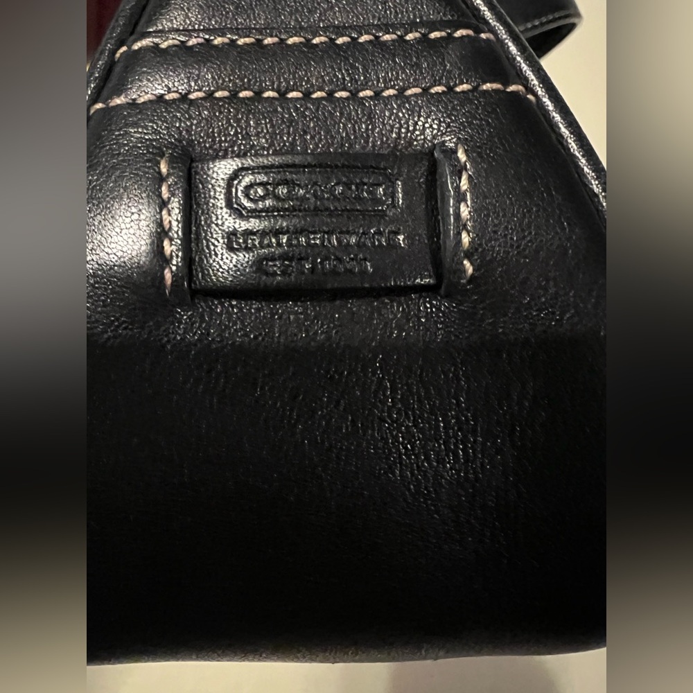 COACH Hampton 7540 Black Demi Buckle SOHO Crossbody Mini Bag Vintage Y2K - Picture 6 of 14